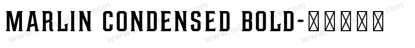 Marlin Condensed Bold字体转换